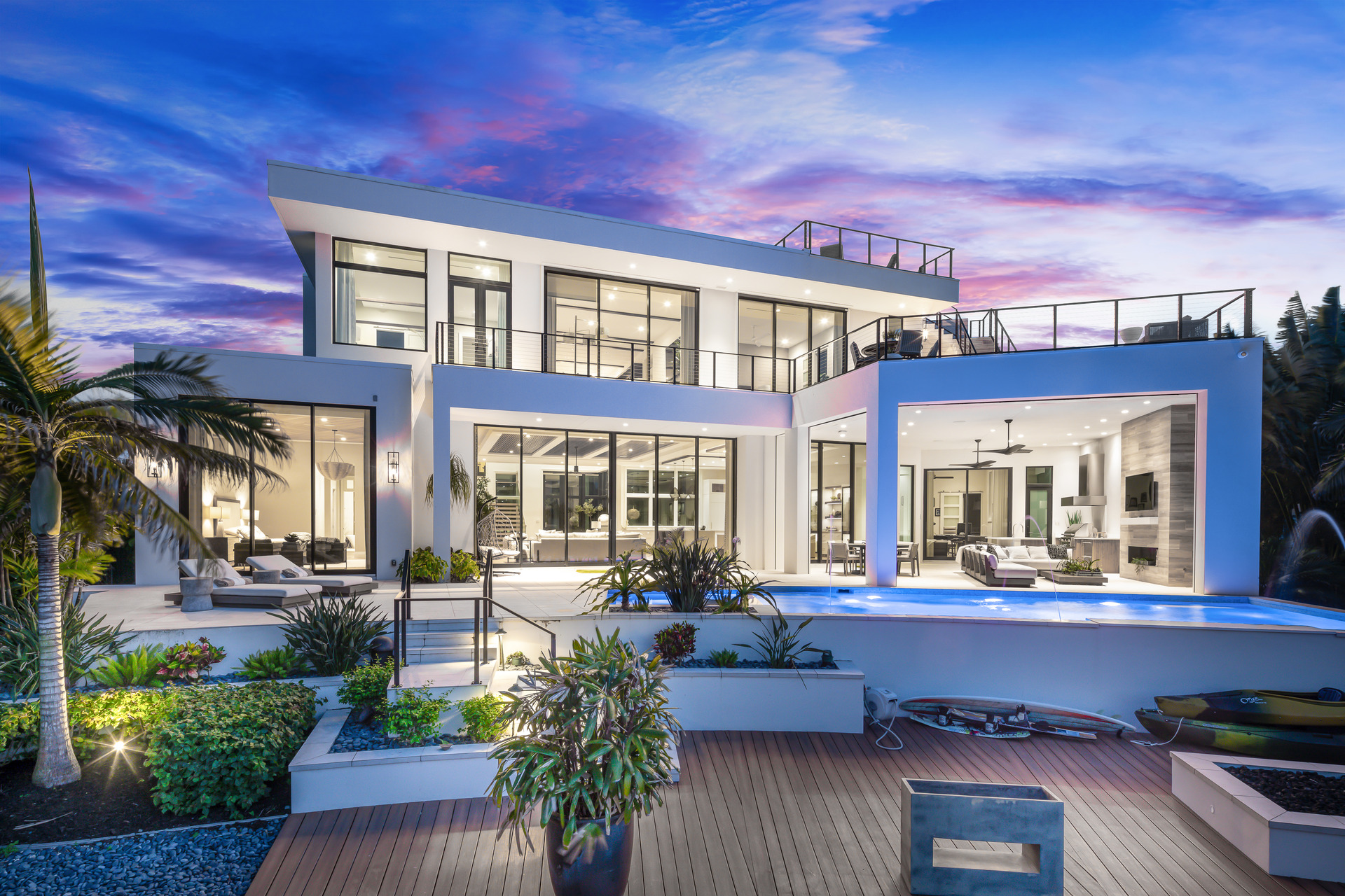 Lüks modern residence dış görünüm